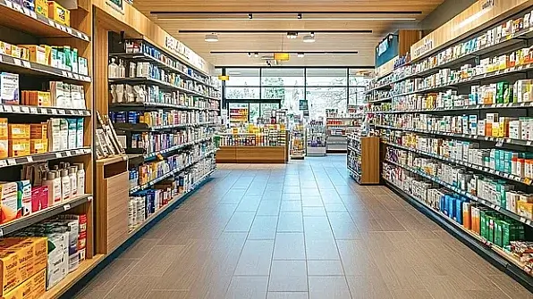 Drugstore with over-the-counter medications