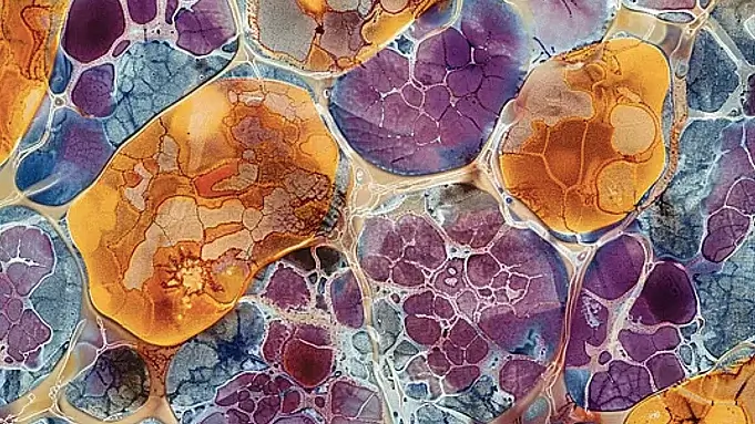 Fat accumulation in liver cells