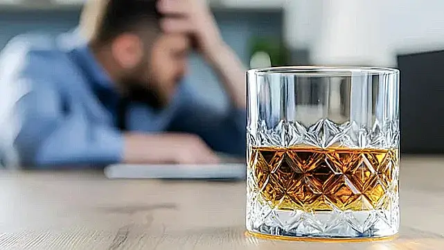 Man experiencing persistent fatigue
