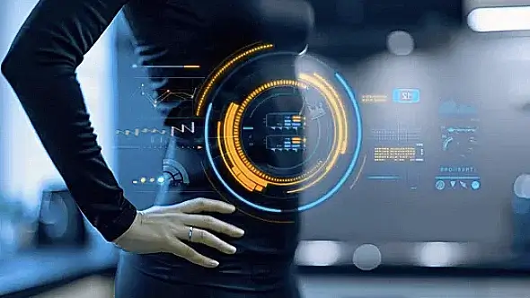 Futuristic intermittent fasting biohacking concept