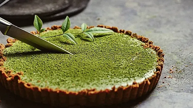 Matcha green tea cheesecake