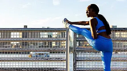 Stretching legs outdoors